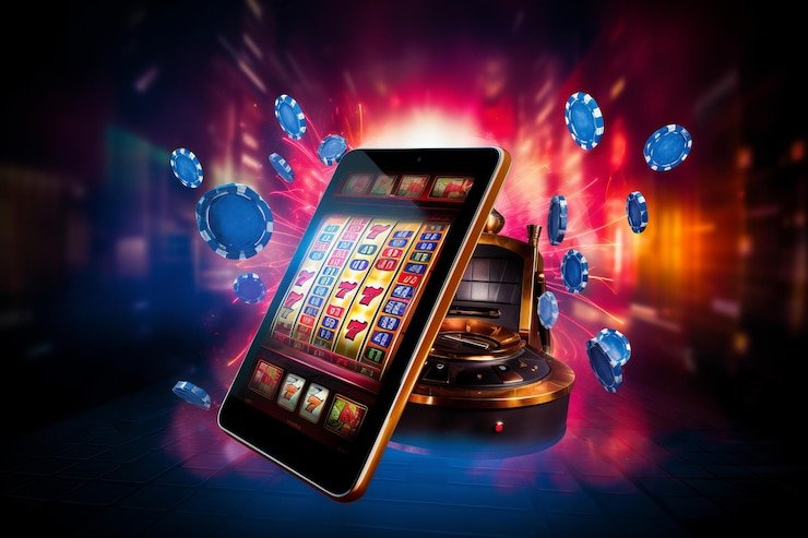 Kartu poker MH tampil di layar mobile